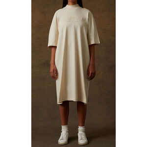 FEAR OF GOD ESSENTIALS | Egg Shell T-Shirt Dress XS